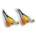 Cable Central LLC RCA Audio / Video Cable 3 RCA Male gold-plated connectors 6 Feet