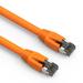 Cable Central LLC Orange Cat 8 Ethernet Cable 10 Ft - 40 Gbps High Speed S/FTP Cat 8 Internet Cable for Router Modem - Professional Series Network Cord With 2000mhz - 10 Feet Ethernet Cable