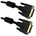 Cable Central LLC (5 Pack) DVI-D Dual Link Cable with Ferrite Bead Black DVI-D Male 1 meter (3.3 Feet)