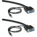 Cable Central LLC Shielded SVGA Cable with 3.5mm Audio Black HD15 Male Coaxial Construction Double Shielded 15 Feet