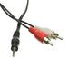 Cable Central LLC (5 Pack) 3.5mm Stereo to RCA Audio Cable 3.5mm Stereo Male to Dual RCA Male (Right and Left) 25 Feet