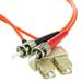 Cable Central LLC SC/ST OM1 Multimode Duplex Fiber Optic Cable 62.5/125 2 meter (6.6 Feet)