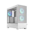 Fractal Design Pop Air RGB White TG ATX High-Airflow Clear Tempered Glass Window Mid Tower Computer Case