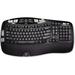 Restored Logitech K350 Ergonomic Full-size Wireless Keyboard 2.4Ghz USB Receiver Black