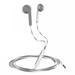 Wired Earbuds Stereo Effect with Microphone HiFi Sound Flat Ear Anti-interference Music Player Macaroon Color 3.5mm In-ear Headphone Phone Accessory