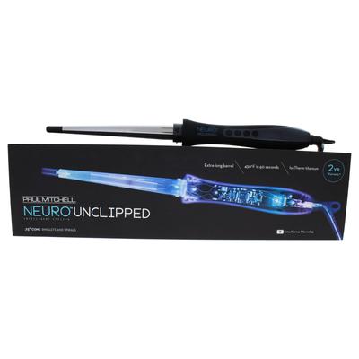 Neuro Unclipped Curling Iron - Model # NSSCNA - Black/Silver by Paul Mitchell for Unisex - 0.75 Inch