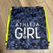Athleta Accessories | Athleta Girl Blue Tie Dye Sac Drawcord Backpack Sport Bag Cinch Sack ~ Euc | Color: Blue/White | Size: Osg
