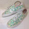 Converse Shoes | Converse All-Stars “Breakpoint” Floral Design Shoes Sneakers Tennis Shoes Size 9 | Color: Green/Pink | Size: 9
