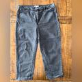 Madewell Jeans | Madewell The Perfect Vintage Straight Jean Gray Ankle Denim Jeans Capri Length | Color: Gray | Size: 33