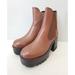 Free People Shoes | Jeffrey Campbell Free People Preston Platform Ankle Boots Cognac Brown Size 10 | Color: Brown | Size: 10