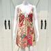 Zara Dresses | **Final Sale** Zara Pink Floral Quilt Mini | Color: Cream/Pink | Size: Xs