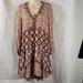 Anthropologie Dresses | Anthropologie Dress Women Size Mp 100% Viscose | Color: Brown/Cream | Size: Mp