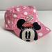 Disney Accessories | Disney Parks Minnie Mouse Pink White Polka Dot Youth Hat Cap Embroidered | Color: Pink/White | Size: Osg