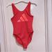 Adidas Tops | Adidas W Graph Leotard Xs | Color: Red | Size: Xs