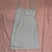 Brandy Melville Dresses | Brandy Melville John Galt Light Blue Plaid Dress | Color: Blue/White | Size: M