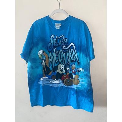 Disney Shirts | Disney Magic Kingdom Splash Mountain T Shirt Large L Vintage 2x Sided Wdw 90s | Color: Blue | Size: L