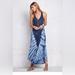 Free People Dresses | Free People / We The Free Navy White Tie Dye Hailstorm Maxi Dress Medium | Color: Blue/White | Size: M