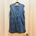 J. Crew Dresses | J Crew Drapey Chambray Shirt Dress Denim Drawstring Medium Casual Sleeveless | Color: Blue | Size: M