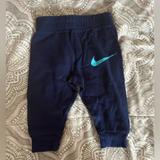Nike Matching Sets | Baby Bottoms With Matching Bib | Color: Blue | Size: 6mb