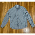 J. Crew Shirts | J. Crew Button Down Shirt Mens Large Gingham Check Twill Long Sleeve | Color: Gray | Size: L