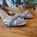 Anthropologie Shoes | Jewel By Badgley Mischka Giona Block Heels | Color: Gold | Size: 9