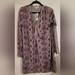 Michael Kors Dresses | Ladies Zip Dress By Michael Kors Size Large | Color: Gray/Purple | Size: L