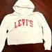 Levi's Shirts & Tops | Girls Levi Croptop Hoodie Sweatshirt | Color: White | Size: Girls Large 12-13 Yrs