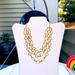 Kate Spade Jewelry | Kate Spade Ny Triple Strand Desert Stone Necklace | Color: Gold | Size: Os