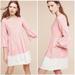 Anthropologie Dresses | Holding Horse Lilibet Dip Dye Babydoll Dress Pink & White Size 6 | Color: Pink/White | Size: 6