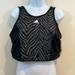 Adidas Tops | Adidas Aeroready Sleeveless Crop Athletic Shirt New Size Xl | Color: Black/Gray | Size: Xl