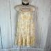 American Eagle Outfitters Dresses | Ae Yellow Floral Tie Back Dress | Color: Yellow | Size: M