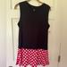 Disney Dresses | Disney Minnie Mouse Sleeveless Shift Dress Medium New | Color: Black/Red | Size: M