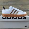 Adidas Shoes | Adidas Grand Court 2.0 Women's Casual Tennis Shoes White/Animal Print | Color: Black/Brown/White | Size: Various