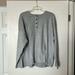 Madewell Tops | Brand New Madewell Fleece Long Sleeve Top So Soft! Checkout Matching Pabts! Nwt! | Color: Gray | Size: Xl