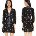 Free People Dresses | Fp Free People Black Stargazer Boho Embroidered Tunic Dress Size Xs | Color: Black/Blue | Size: Xs