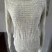 Free People Sweaters | Free People Sweater Waffle Knit Sz Xs Open Back Off White Scoop Neck Women's | Color: White | Size: Xs