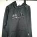 Under Armour Shirts | Gently Used Under Armour Hooded Sweatshirt Xl | Color: Black/Silver | Size: Xl