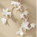 Anthropologie Jewelry | Anthropologie Flower Petal Drop Earring With Stand | Color: Gold/Tan | Size: Os