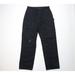 Carhartt Pants | Carhartt Mens 36x36 Distressed Spell Out Flannel Lined Wide Leg Pants Black | Color: Black | Size: 36