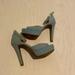 Jessica Simpson Shoes | Jessica Simpson Blue Denim Peep Platform Strap Heels 7m | Color: Blue | Size: 7