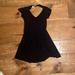 American Eagle Outfitters Dresses | American Eagle - Black Open Back Mini Dress (Size Xs) | Color: Black | Size: Xs