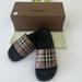 Burberry Shoes | Burberry Women's Furley Vintage Check Slide Sandals. | Color: Black/Cream | Size: 10