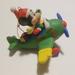 Disney Holiday | Mickey Flying Airplane Disney Grolier 1990 Porcelain Ornament 2nd Releas | Color: Blue/Green | Size: Os