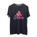 Adidas Shirts | Adidas Mens T-Shirt Size M Graphic The Go To Performance Tee Blue Red Spellout | Color: Blue | Size: M