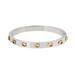 Coach Jewelry | Coach Signature C Hinged Two Tone Bangle Bracelet | Color: Gold/Silver | Size: Os