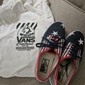 Vans Shoes | Custom Patriotic Vans | Color: Blue | Size: 8.5