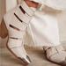 Free People Shoes | Free People Brayden Ecru Leather Fisherman Booties New Size 10/40 | Color: Cream/White | Size: 10
