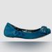 Jessica Simpson Shoes | Jessica Simpson New Sz 7.5 B Blue Studded Suede Ballet Flats Shoes | Color: Blue | Size: 7.5