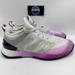 Adidas Shoes | Adidas Adizero Ubersonic 4 Low Tennis Shoe Crystal White Lilac Men's 8 Hr1915 | Color: White | Size: 8