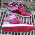 Nike Shoes | Air Jordan 1 Mid “Fire Red” Men's Size 12 | Color: Black/Red | Size: 12